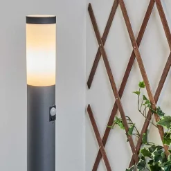 Borne Lumineuse Sessa Anthracite, 1 Lumiere, Detecteur De Mouvement