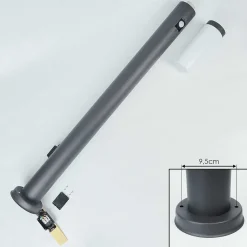 Borne Lumineuse Sessa Anthracite, 1 Lumiere, Detecteur De Mouvement