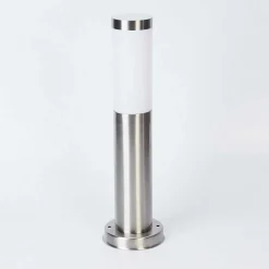 Borne Lumineuse Sessa Nickel Mat, 1 Lumiere