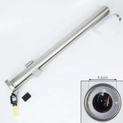 Borne Lumineuse Sessa Nickel Mat, 1 Lumiere