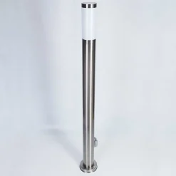 Borne Lumineuse Sessa Nickel Mat, 1 Lumiere