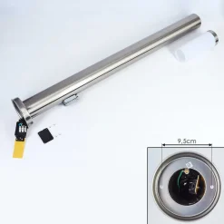 Borne Lumineuse Sessa Nickel Mat, 1 Lumiere