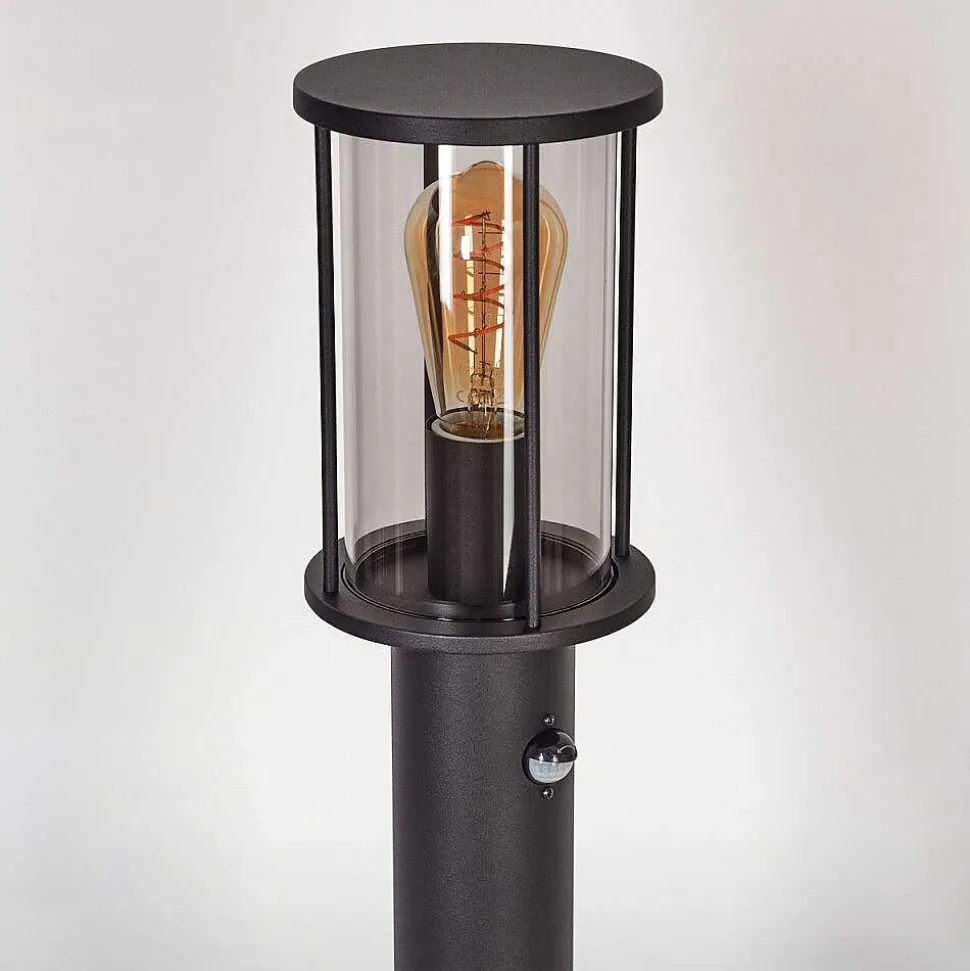 Borne Lumineuse Sumalao Noir, 1 Lumiere, Detecteur De Mouvement