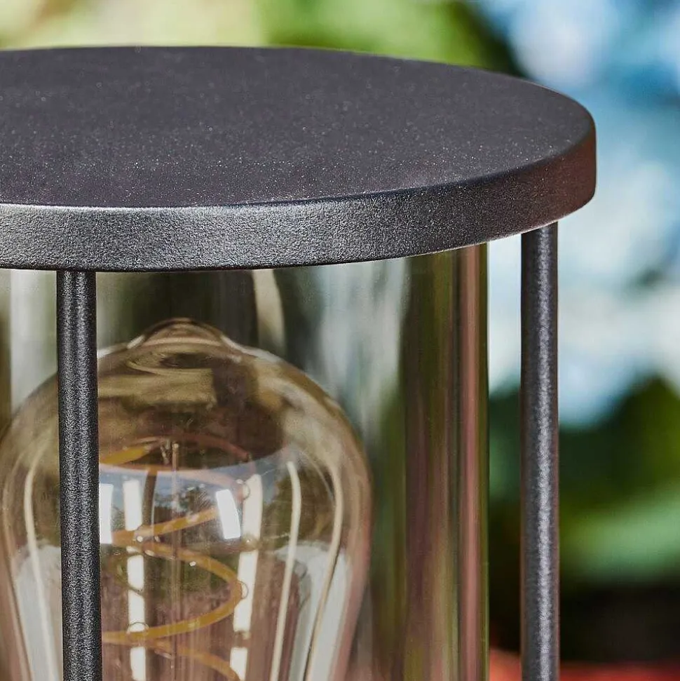 Borne Lumineuse Sumalao Noir, 1 Lumiere, Detecteur De Mouvement