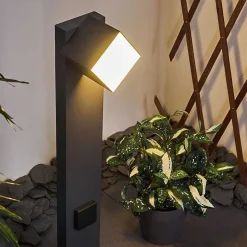 Borne Lumineuse Swanek Led Anthracite, 1 Lumiere