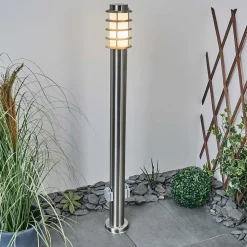 Borne Lumineuse Tunes Nickel Mat, 1 Lumiere