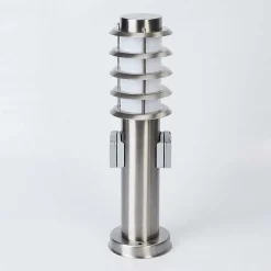 Borne Lumineuse Tunes Nickel Mat, 1 Lumiere