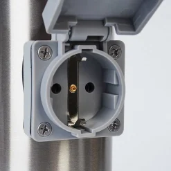 Borne Lumineuse Tunes Nickel Mat, 1 Lumiere