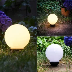 Boule Lumineuse Campinas Led Noir, Blanc, 1 Lumiere