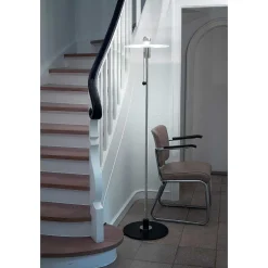 Bst 23 Tecnolumen Lampadaire Nickel Mat, Noir, 1 Lumiere