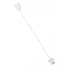 Cable Pour Suspension Brilliant Blanc, 1 Lumiere