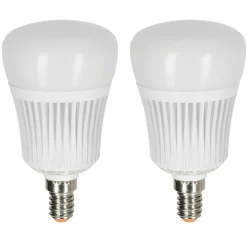 Candal E14 Led Rgb 7 Watt 2200-6500 Kelvin 470 Lumen Set De 2 Avec Telecommande