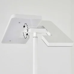 Lampadaire A Vasque Janze Led Blanc, 2 Lumieres