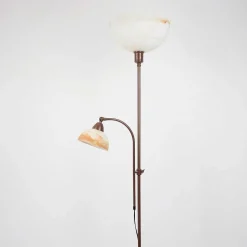 Lampadaire A Vasque Voleyrac Brun, 2 Lumieres