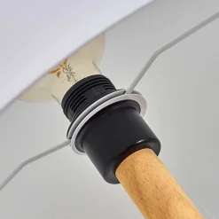 Lampadaire Akrema Ecru, Noir, 1 Lumiere