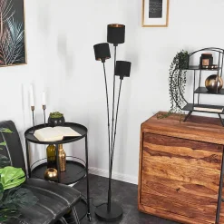 Lampadaire Alsen Noir, 3 Lumieres