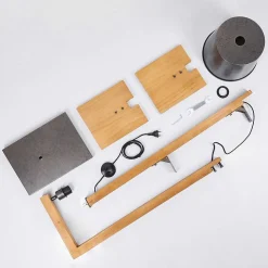 Lampadaire Baval Ecru, 1 Lumiere