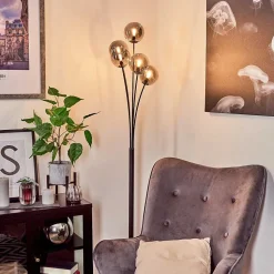 Lampadaire Bernado Noir, 5 Lumieres