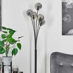 Lampadaire Bernado Noir, 5 Lumieres