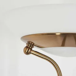 Lampadaire Biot Led Vieux Laiton, 2 Lumieres