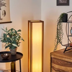 Lampadaire Blandin Bois Fonce, 2 Lumieres