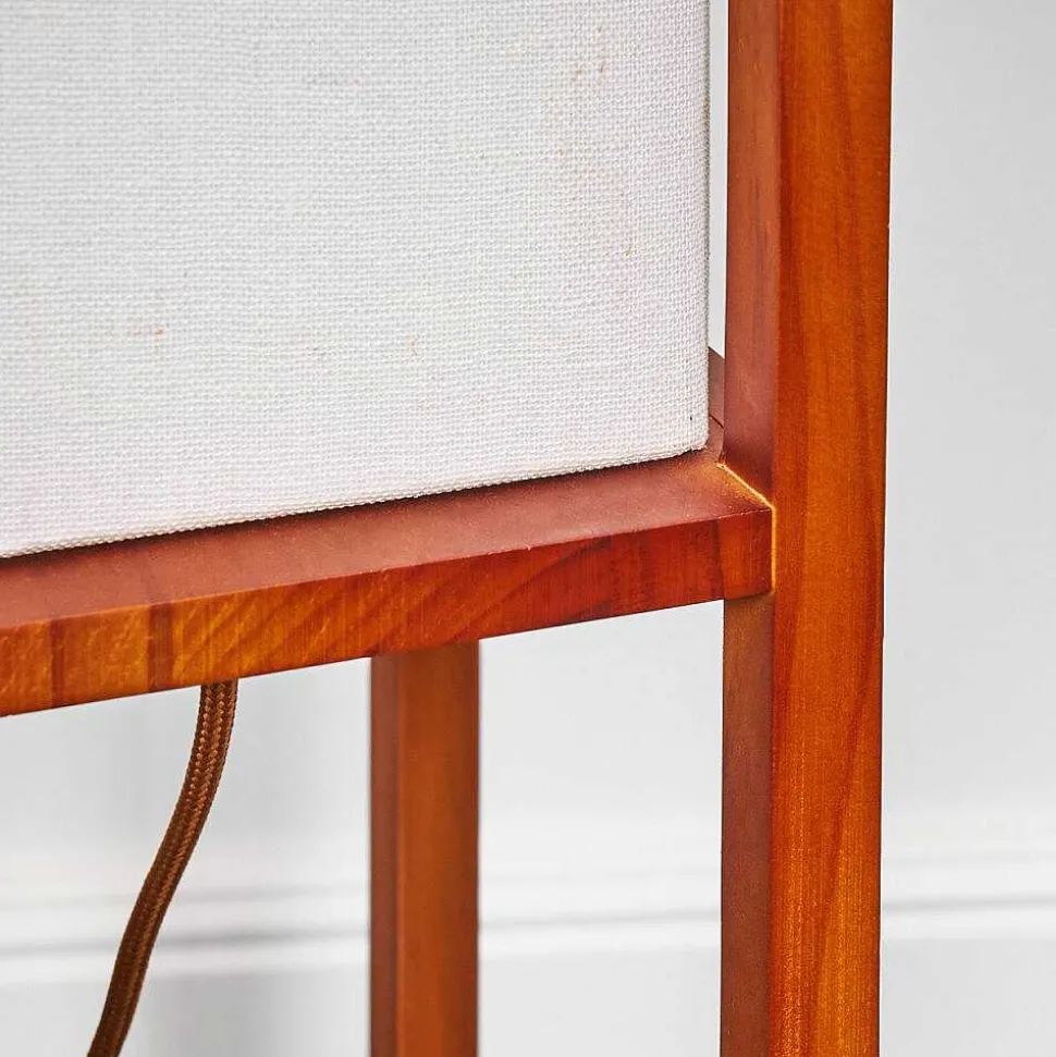 Lampadaire Blandin Bois Fonce, 2 Lumieres