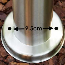 Lampadaire Caserta Acier Inoxydable, 1 Lumiere