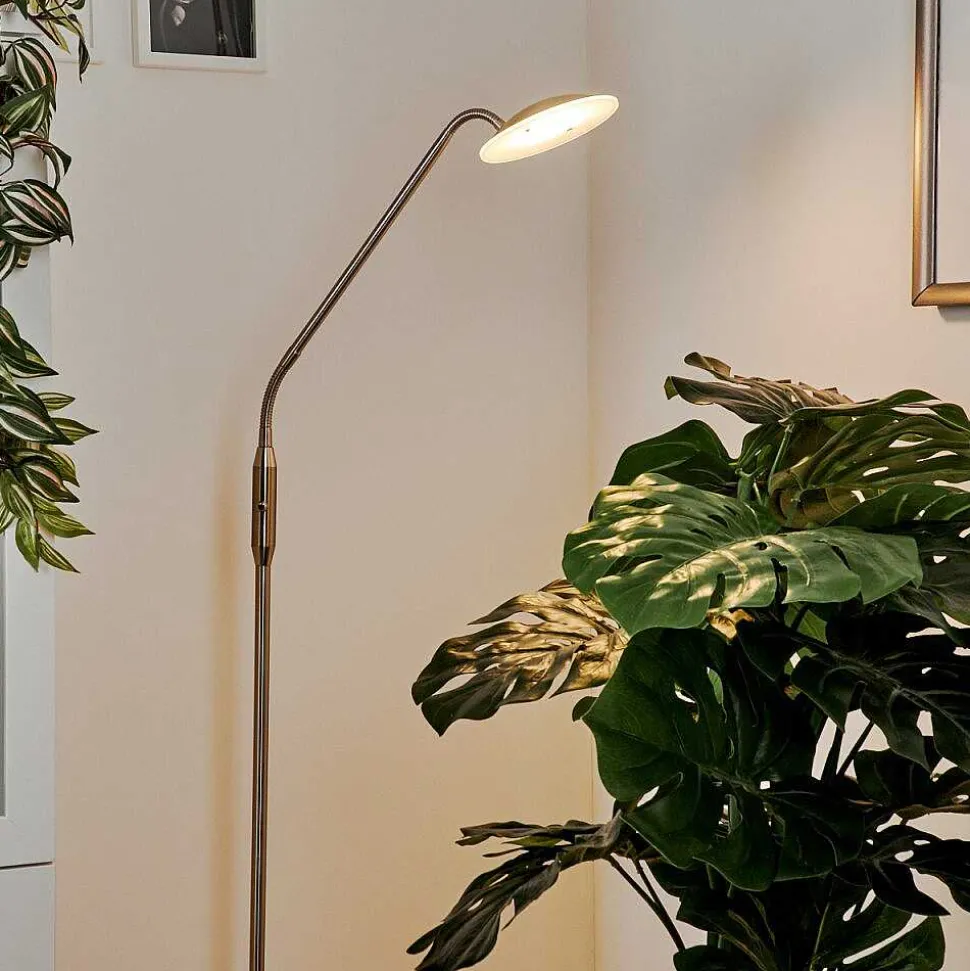 Lampadaire Chirep Led Nickel Mat, 1 Lumiere