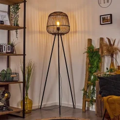 Lampadaire Combeima Noir, 1 Lumiere