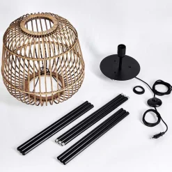 Lampadaire Combeima Noir, 1 Lumiere