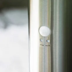 Lampadaire Dakar Acier Inoxydable, 1 Lumiere, Detecteur De Mouvement