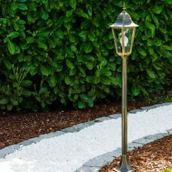 Lampadaire D'Exterieur Hongkong Bronze, Or, 1 Lumiere