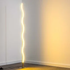 Lampadaire Dillon Led Nickel Mat, 1 Lumiere