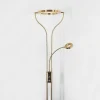 Lampadaire Donna Led Laiton, 2 Lumieres