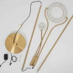 Lampadaire Donna Led Laiton, 2 Lumieres