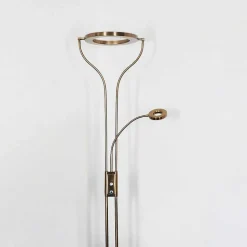 Lampadaire Donna Led Vieux Laiton, 2 Lumieres