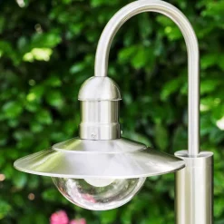 Lampadaire Exterieur Elima Acier Inoxydable, 1 Lumiere