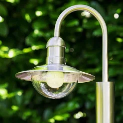 Lampadaire Exterieur Elima Acier Inoxydable, 1 Lumiere