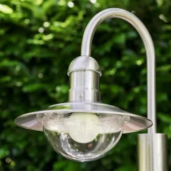 Lampadaire Exterieur Elima Acier Inoxydable, 1 Lumiere