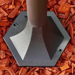 Lampadaire Exterieur Lentua Noir, 1 Lumiere