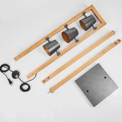 Lampadaire Gressot Brun, Gris, 3 Lumieres