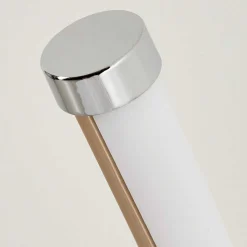 Lampadaire Henrichemont Led Chrome, Nickel Mat, 1 Lumiere