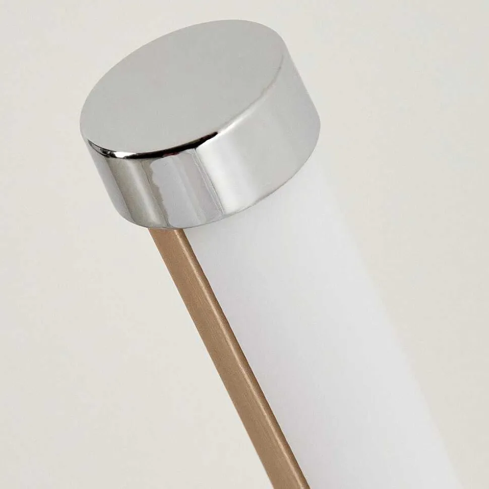 Lampadaire Henrichemont Led Chrome, Nickel Mat, 1 Lumiere