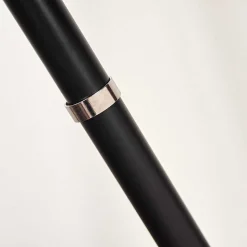 Lampadaire Honoa Chrome, Noir, 1 Lumiere