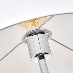 Lampadaire Honoa Chrome, Noir, 1 Lumiere