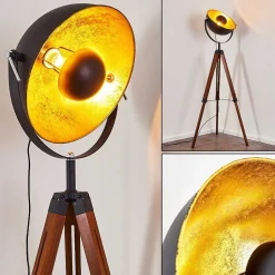 Lampadaire Jupiter Bois Fonce, 1 Lumiere