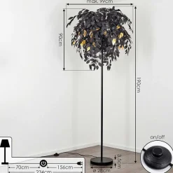 Lampadaire Kallax Noir, 3 Lumieres