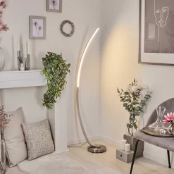 Lampadaire Kimbolton Led Nickel Mat, 1 Lumiere