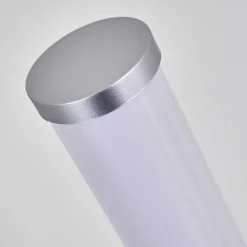 Lampadaire Led Rgb Globo Rocky Argente, 1 Lumiere, Telecommandes, Changeur De Couleurs