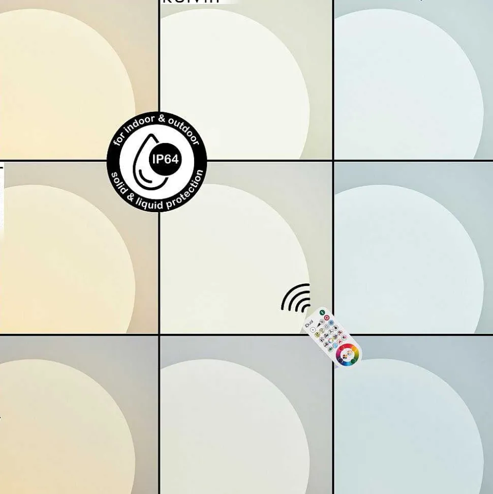 Lampadaire Loural Led Nickel Mat, 1 Lumiere, Telecommandes, Changeur De Couleurs